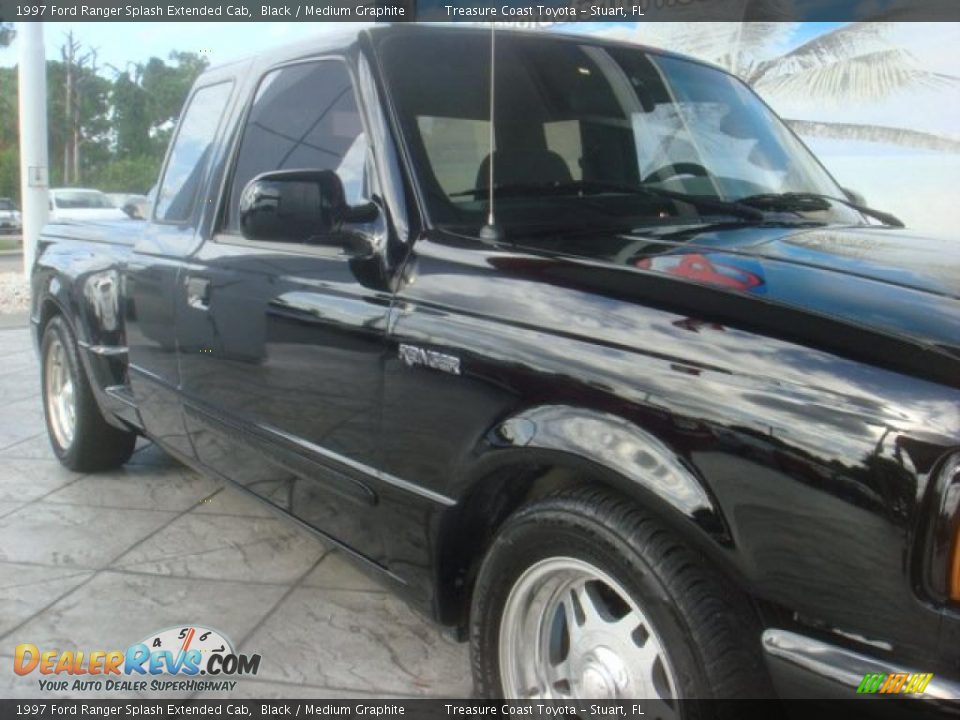 1997 Ford Ranger Splash Extended Cab Black / Medium Graphite Photo #3