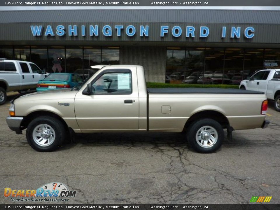 1999 Ford Ranger XL Regular Cab Harvest Gold Metallic / Medium Prairie Tan Photo #1