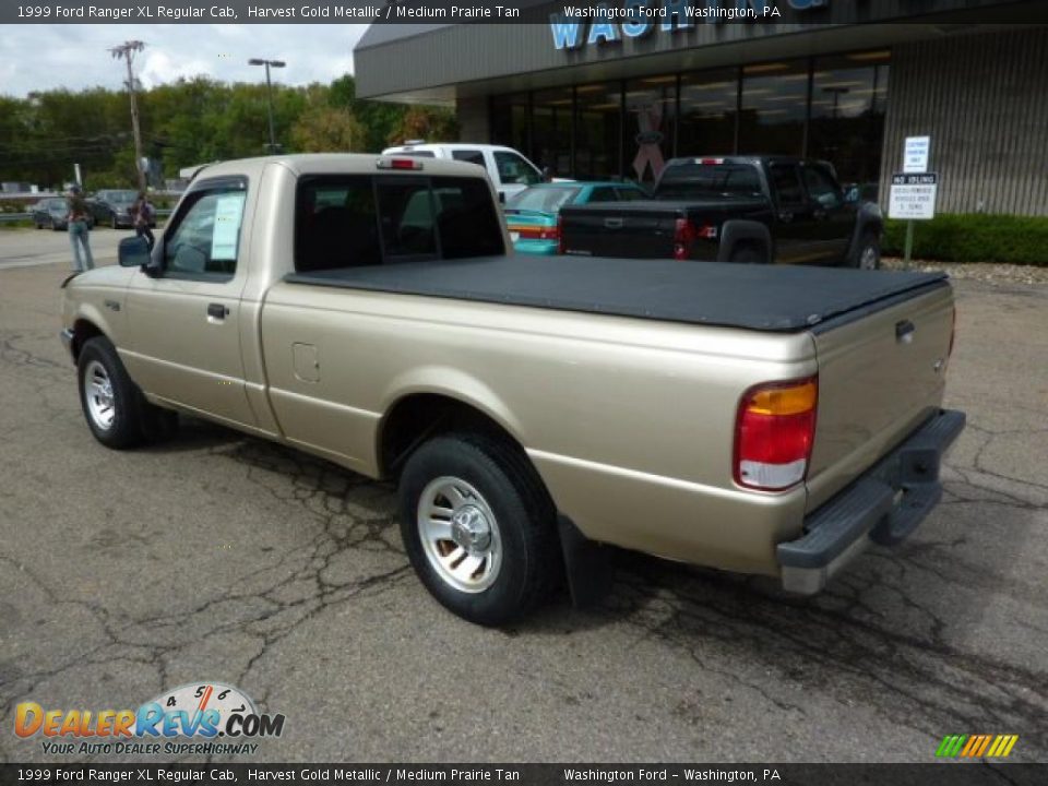 1999 Ford Ranger XL Regular Cab Harvest Gold Metallic / Medium Prairie Tan Photo #2