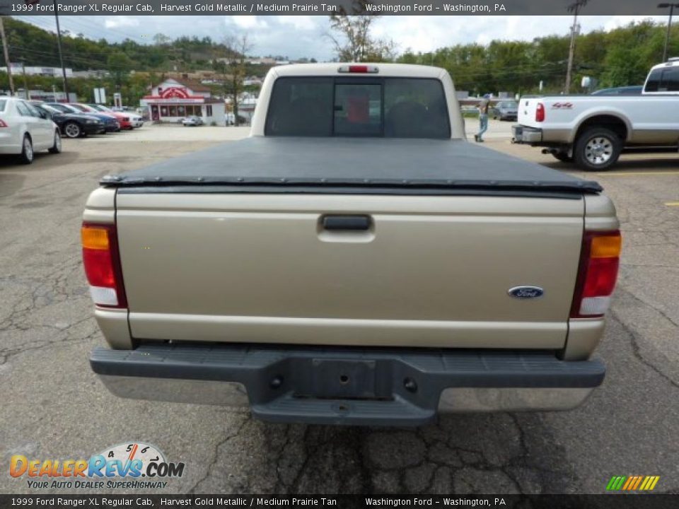 1999 Ford Ranger XL Regular Cab Harvest Gold Metallic / Medium Prairie Tan Photo #3