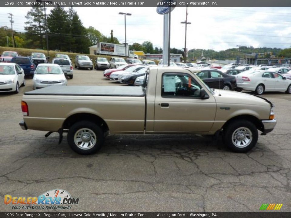 1999 Ford Ranger XL Regular Cab Harvest Gold Metallic / Medium Prairie Tan Photo #5