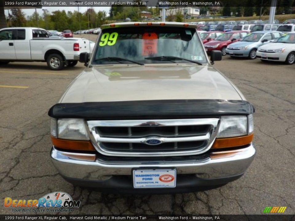 1999 Ford Ranger XL Regular Cab Harvest Gold Metallic / Medium Prairie Tan Photo #7