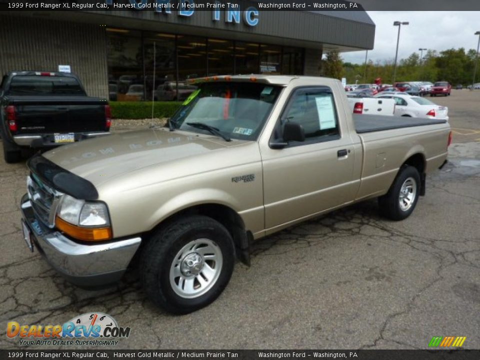 1999 Ford Ranger XL Regular Cab Harvest Gold Metallic / Medium Prairie Tan Photo #8