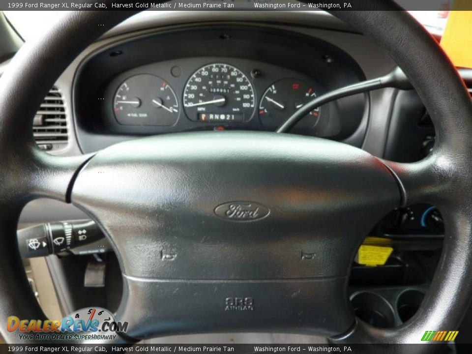 1999 Ford Ranger XL Regular Cab Harvest Gold Metallic / Medium Prairie Tan Photo #19