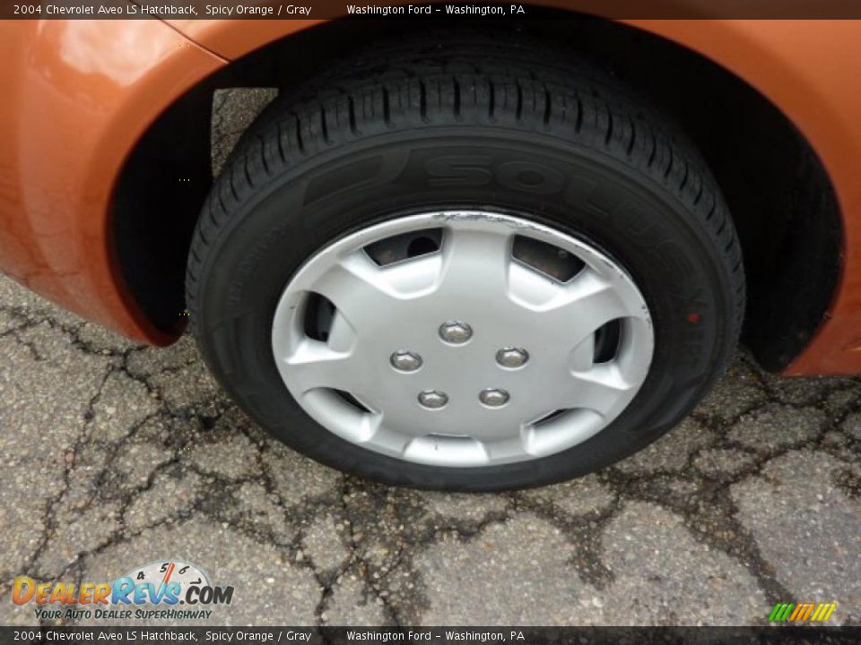 2004 Chevrolet Aveo LS Hatchback Spicy Orange / Gray Photo #9