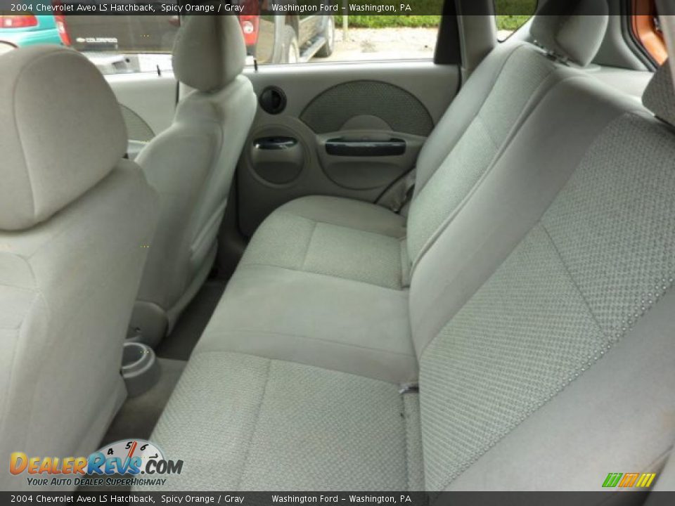 2004 Chevrolet Aveo LS Hatchback Spicy Orange / Gray Photo #14