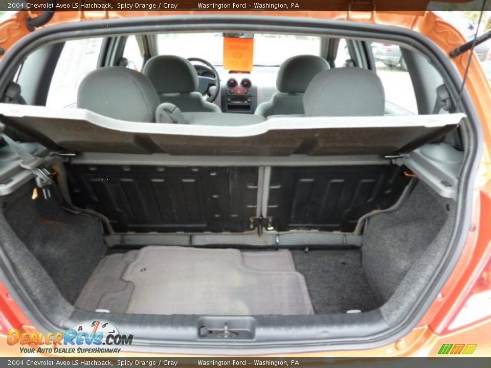 2004 Chevrolet Aveo LS Hatchback Spicy Orange / Gray Photo #15