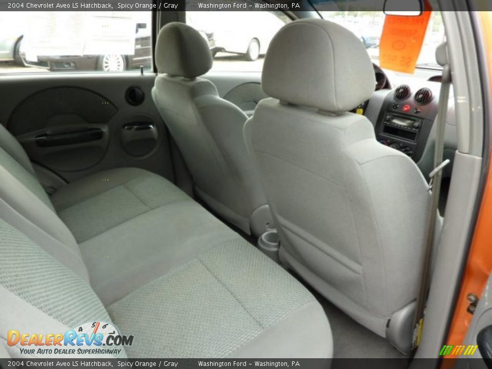 2004 Chevrolet Aveo LS Hatchback Spicy Orange / Gray Photo #16