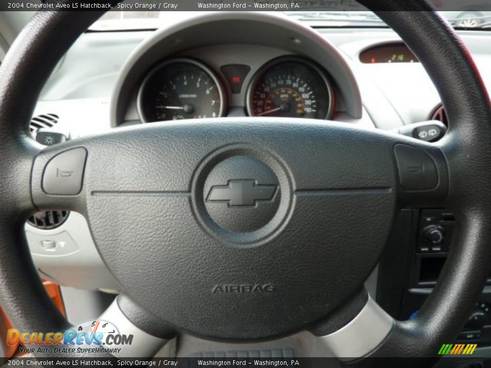 2004 Chevrolet Aveo LS Hatchback Spicy Orange / Gray Photo #19