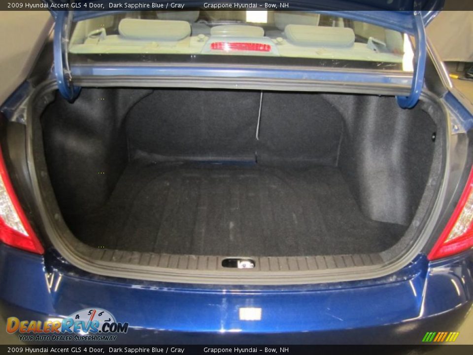 2009 Hyundai Accent GLS 4 Door Dark Sapphire Blue / Gray Photo #5