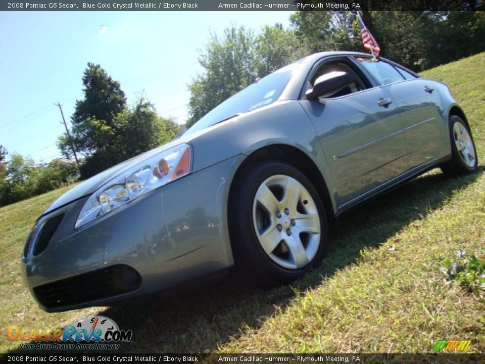 2008 Pontiac G6 Sedan Blue Gold Crystal Metallic / Ebony Black Photo #1