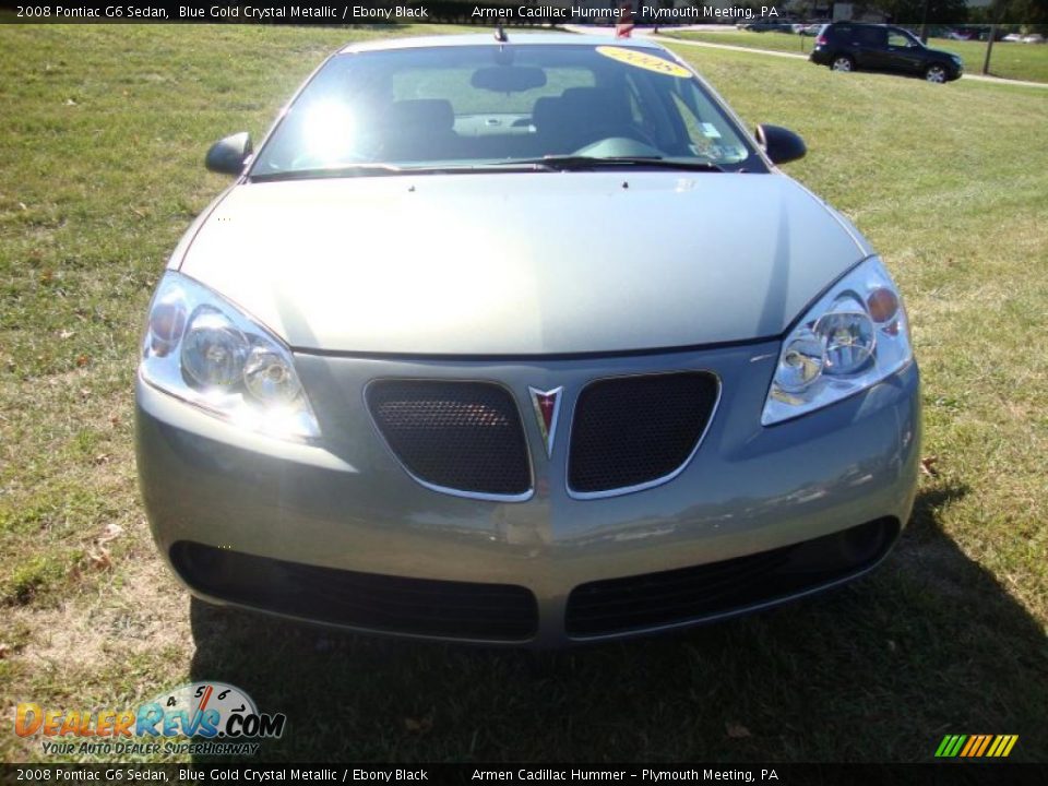 2008 Pontiac G6 Sedan Blue Gold Crystal Metallic / Ebony Black Photo #3