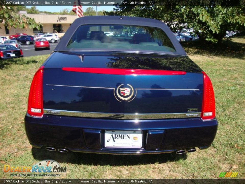 2007 Cadillac DTS Sedan Blue Chip / Ebony Photo #8