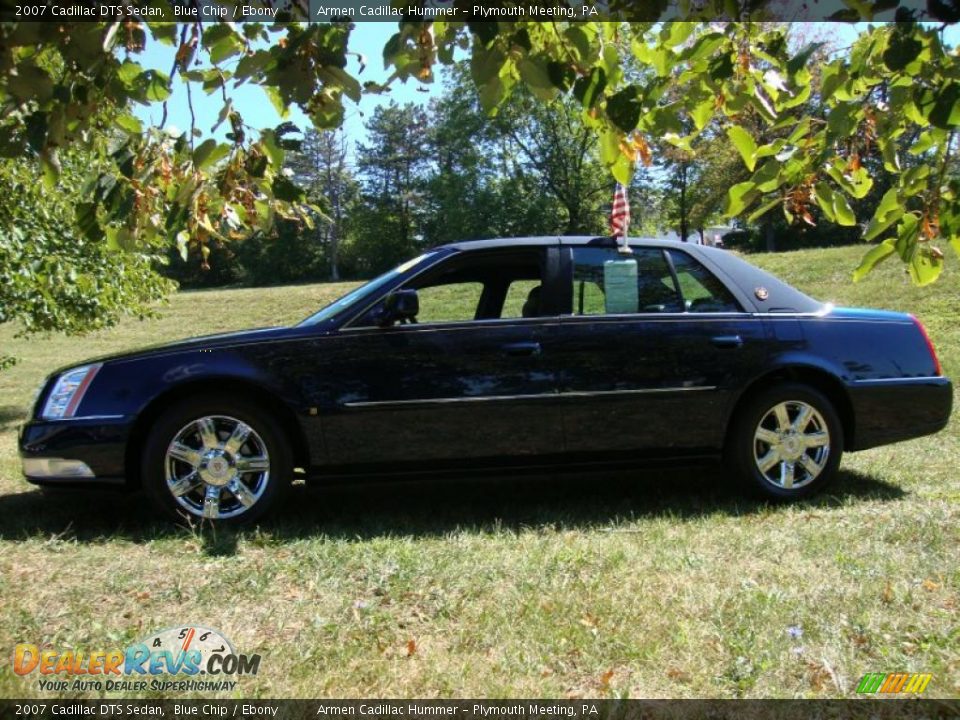 2007 Cadillac DTS Sedan Blue Chip / Ebony Photo #10