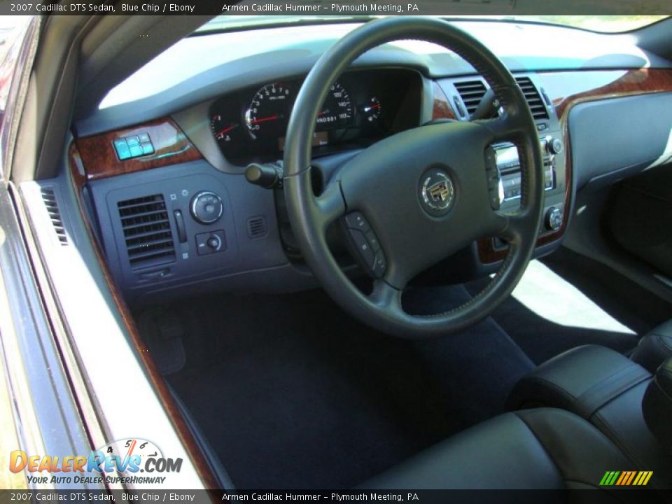 2007 Cadillac DTS Sedan Blue Chip / Ebony Photo #11