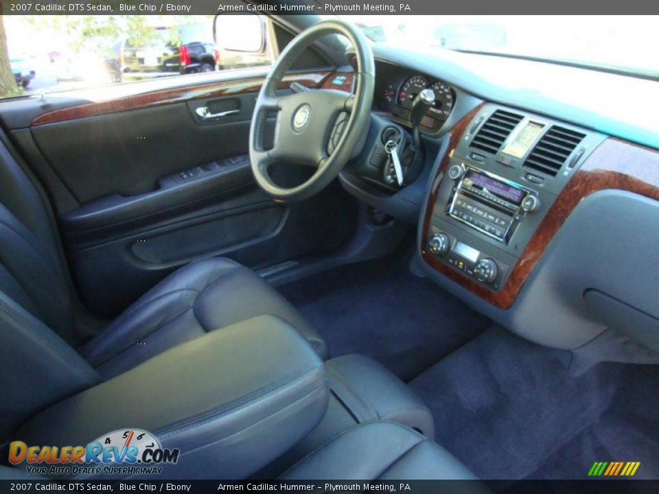 2007 Cadillac DTS Sedan Blue Chip / Ebony Photo #19