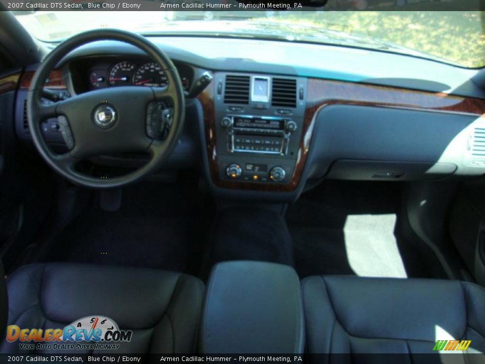 2007 Cadillac DTS Sedan Blue Chip / Ebony Photo #25