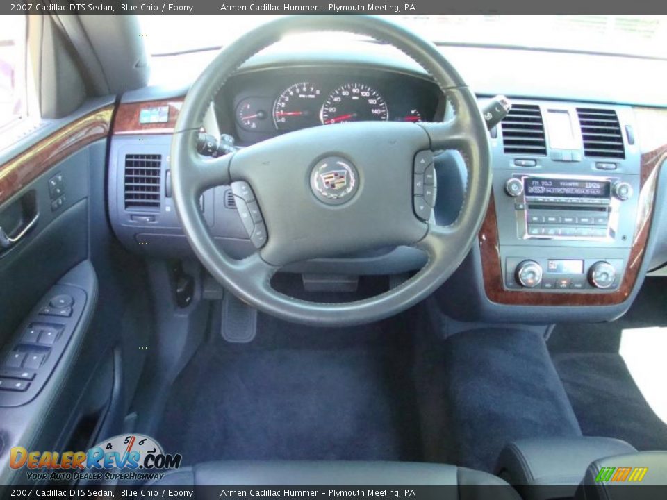 2007 Cadillac DTS Sedan Blue Chip / Ebony Photo #26