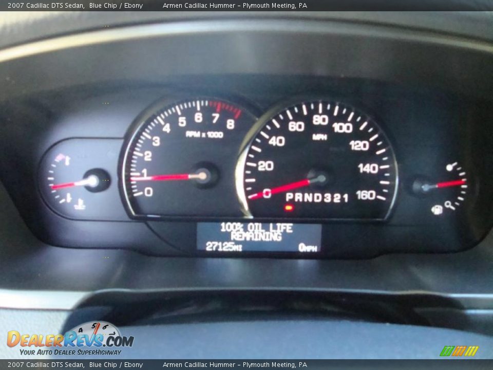 2007 Cadillac DTS Sedan Blue Chip / Ebony Photo #32