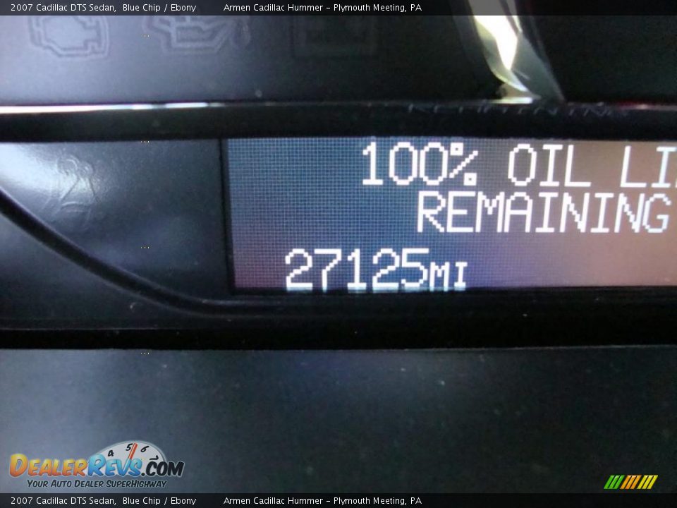 2007 Cadillac DTS Sedan Blue Chip / Ebony Photo #33