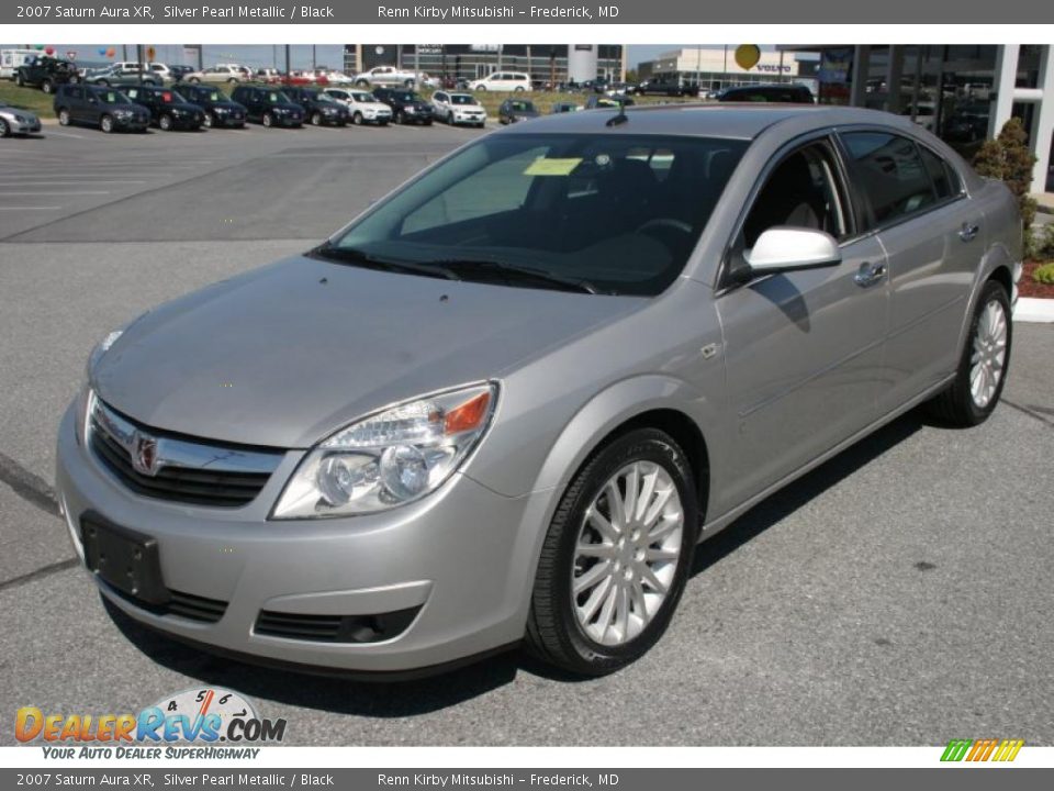 2007 Saturn Aura XR Silver Pearl Metallic / Black Photo #1