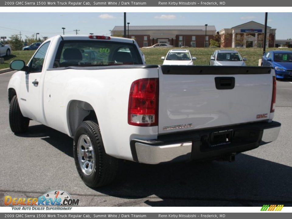 2009 GMC Sierra 1500 Work Truck Regular Cab Summit White / Dark Titanium Photo #3