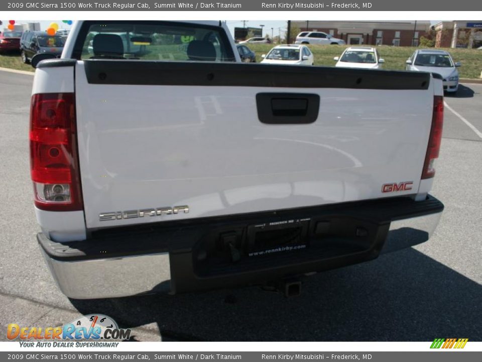 2009 GMC Sierra 1500 Work Truck Regular Cab Summit White / Dark Titanium Photo #5