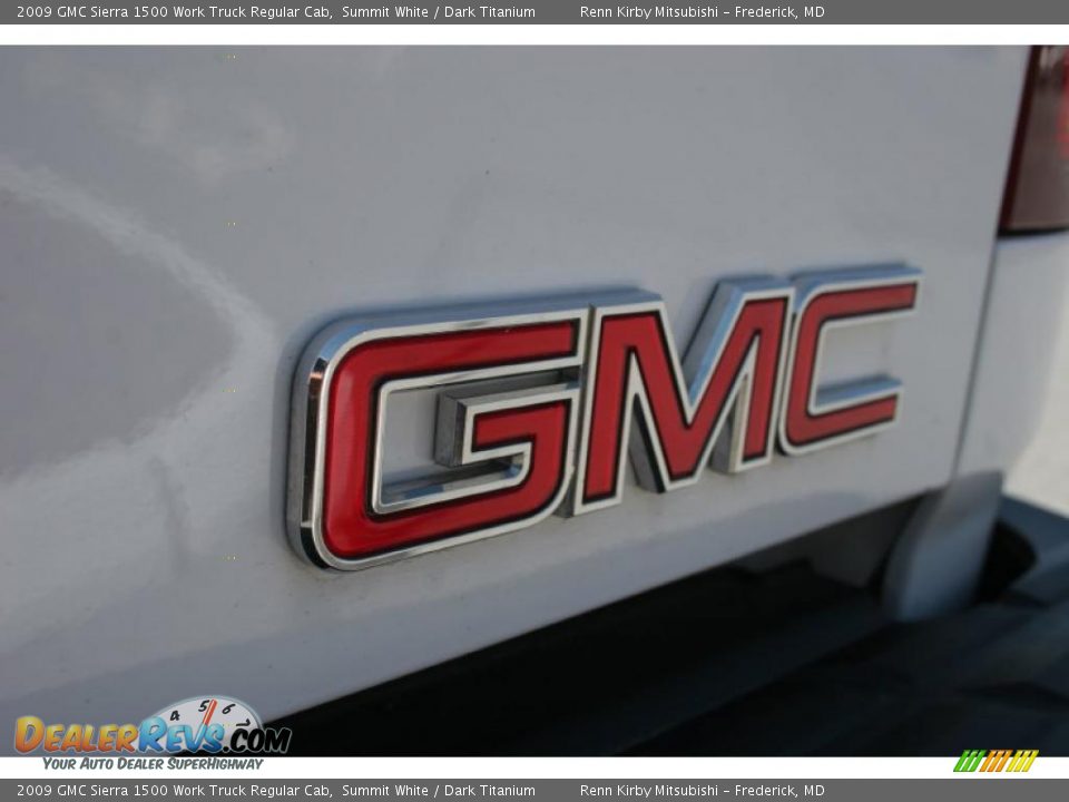 2009 GMC Sierra 1500 Work Truck Regular Cab Summit White / Dark Titanium Photo #6