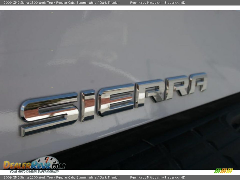 2009 GMC Sierra 1500 Work Truck Regular Cab Summit White / Dark Titanium Photo #7