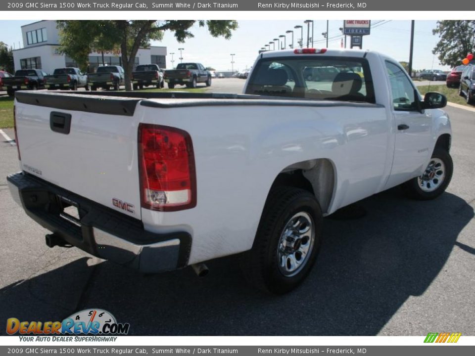 2009 GMC Sierra 1500 Work Truck Regular Cab Summit White / Dark Titanium Photo #9