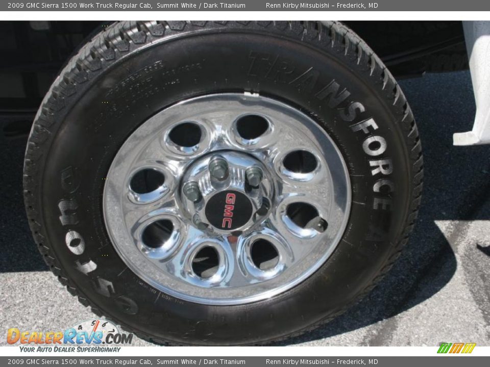 2009 GMC Sierra 1500 Work Truck Regular Cab Summit White / Dark Titanium Photo #12