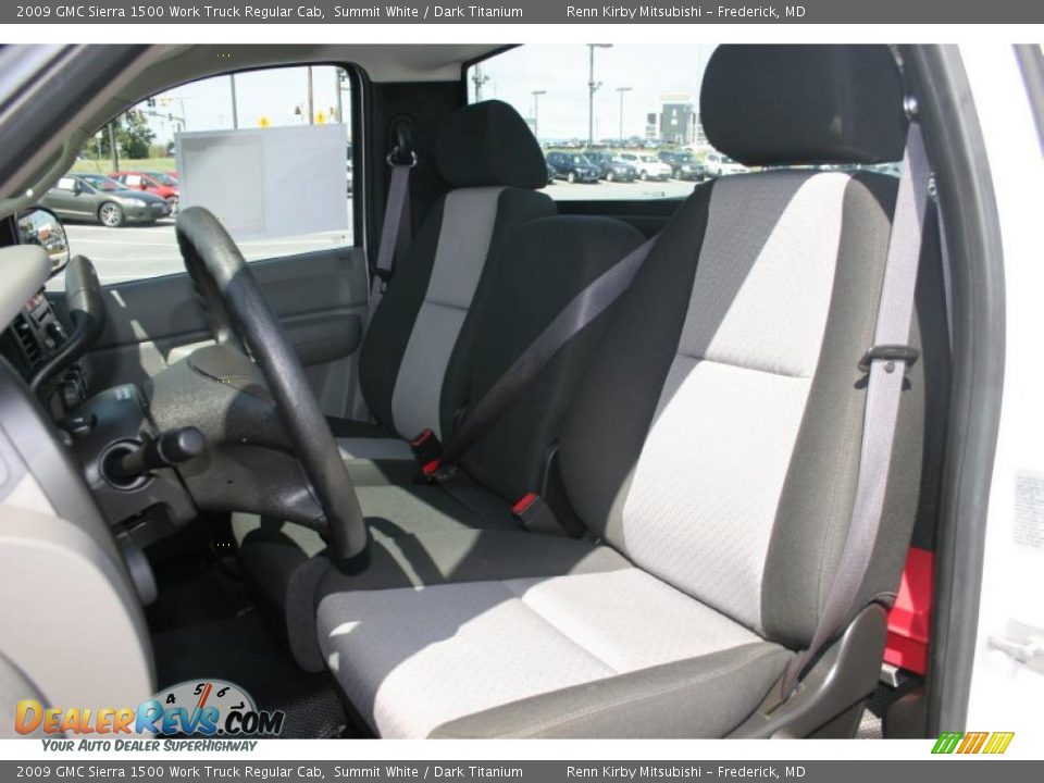 2009 GMC Sierra 1500 Work Truck Regular Cab Summit White / Dark Titanium Photo #14