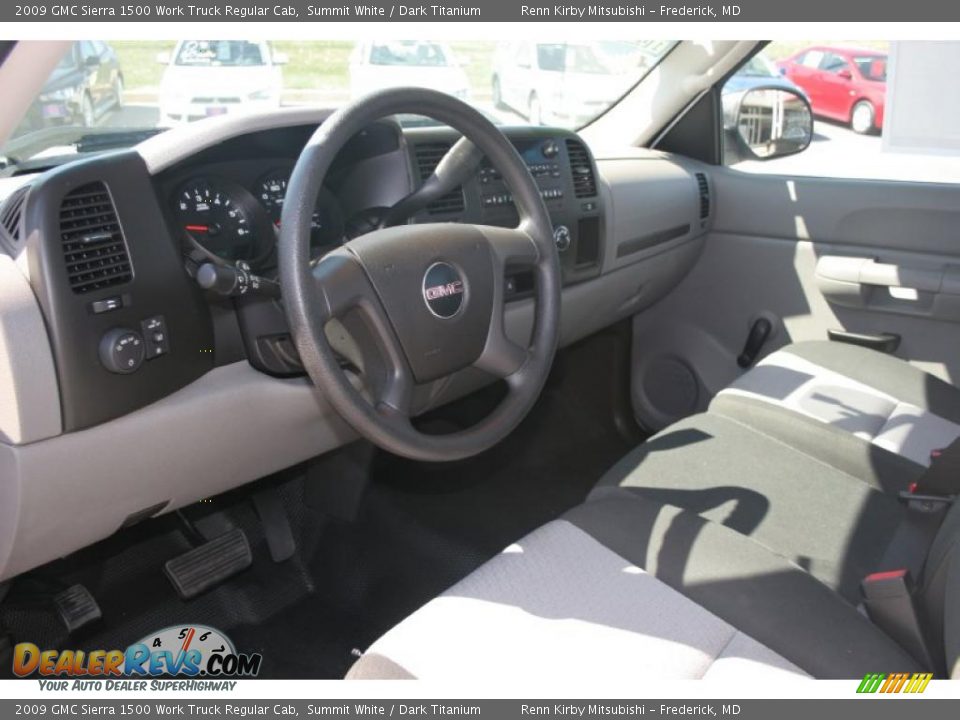 2009 GMC Sierra 1500 Work Truck Regular Cab Summit White / Dark Titanium Photo #15