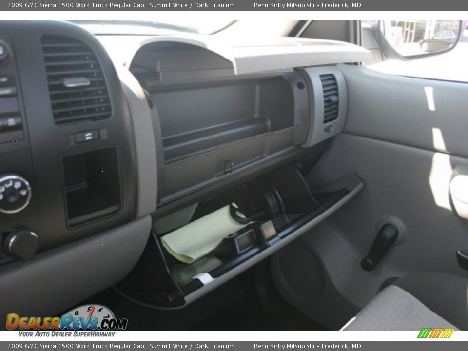2009 GMC Sierra 1500 Work Truck Regular Cab Summit White / Dark Titanium Photo #21