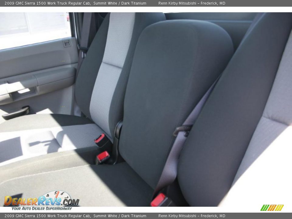 2009 GMC Sierra 1500 Work Truck Regular Cab Summit White / Dark Titanium Photo #23