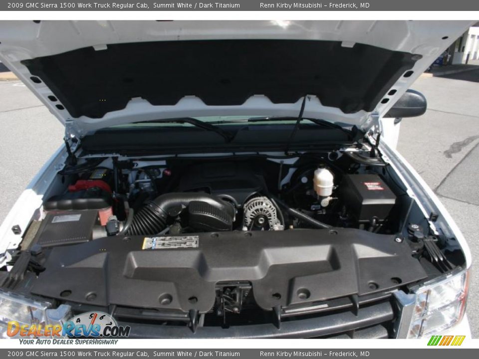2009 GMC Sierra 1500 Work Truck Regular Cab Summit White / Dark Titanium Photo #25