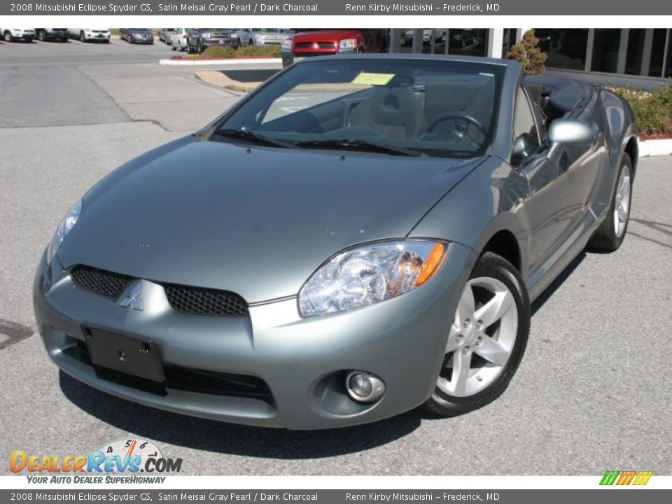 2008 Mitsubishi Eclipse Spyder GS Satin Meisai Gray Pearl / Dark Charcoal Photo #1