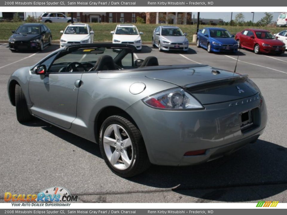 2008 Mitsubishi Eclipse Spyder GS Satin Meisai Gray Pearl / Dark Charcoal Photo #4