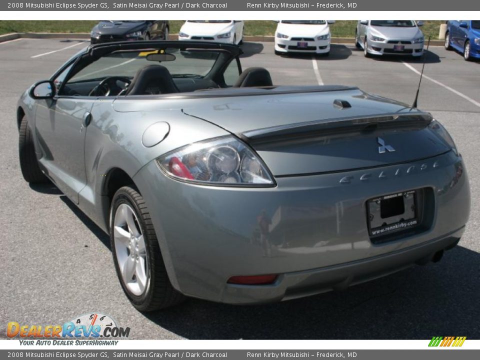 2008 Mitsubishi Eclipse Spyder GS Satin Meisai Gray Pearl / Dark Charcoal Photo #5