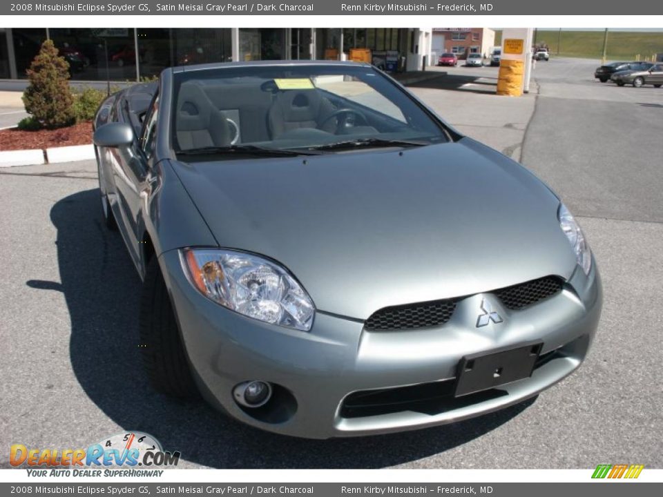 2008 Mitsubishi Eclipse Spyder GS Satin Meisai Gray Pearl / Dark Charcoal Photo #7