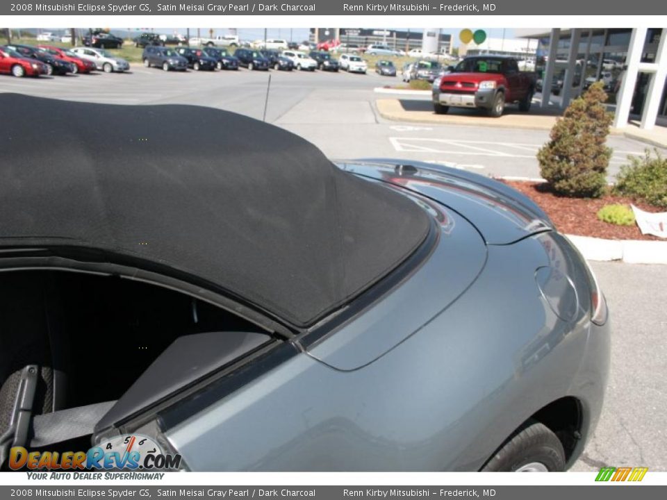 2008 Mitsubishi Eclipse Spyder GS Satin Meisai Gray Pearl / Dark Charcoal Photo #25