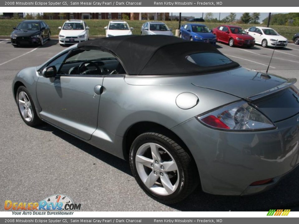 2008 Mitsubishi Eclipse Spyder GS Satin Meisai Gray Pearl / Dark Charcoal Photo #26