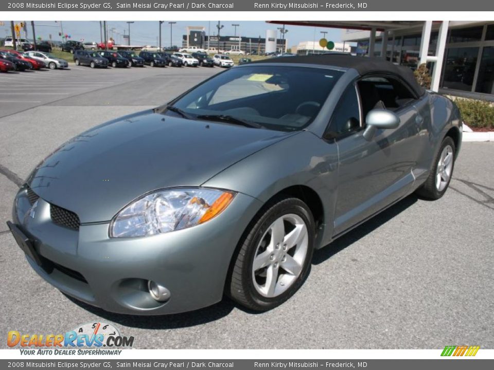 2008 Mitsubishi Eclipse Spyder GS Satin Meisai Gray Pearl / Dark Charcoal Photo #27