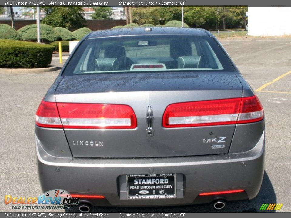 2010 Lincoln MKZ AWD Sterling Gray Metallic / Steel Gray Photo #7