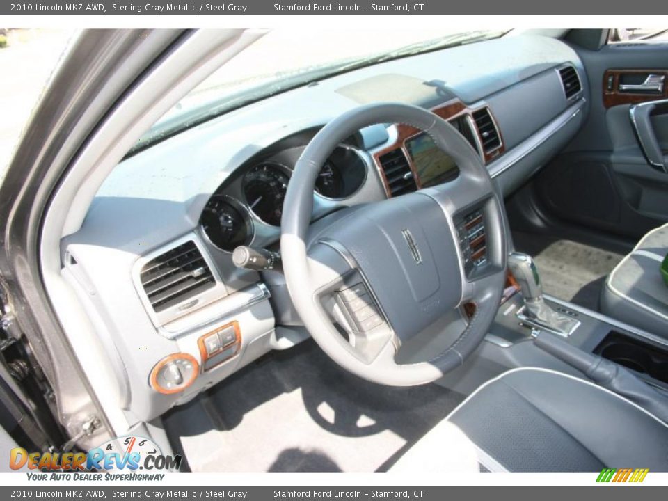 2010 Lincoln MKZ AWD Sterling Gray Metallic / Steel Gray Photo #13