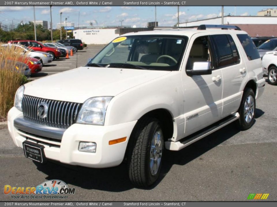 2007 Mercury Mountaineer Premier AWD Oxford White / Camel Photo #1