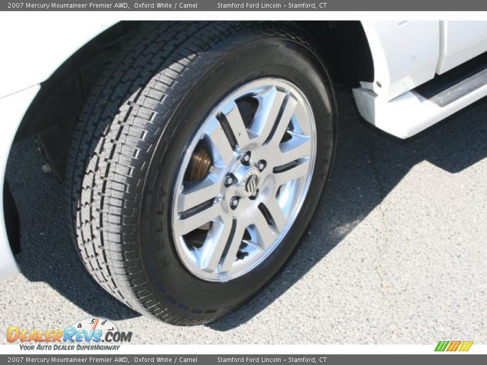 2007 Mercury Mountaineer Premier AWD Oxford White / Camel Photo #18