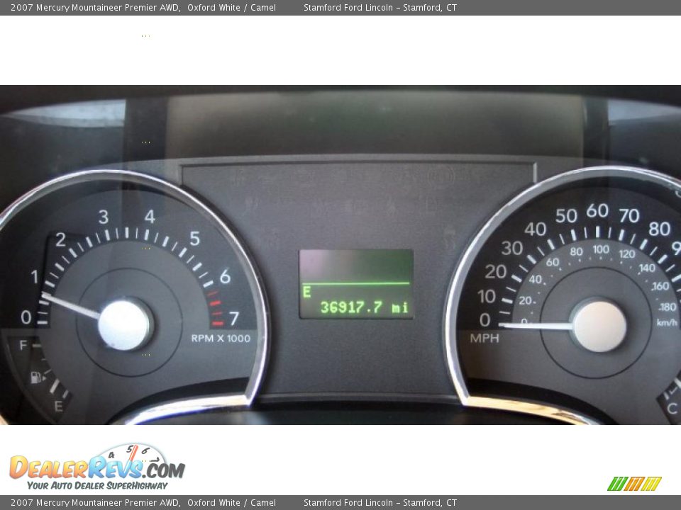 2007 Mercury Mountaineer Premier AWD Oxford White / Camel Photo #20