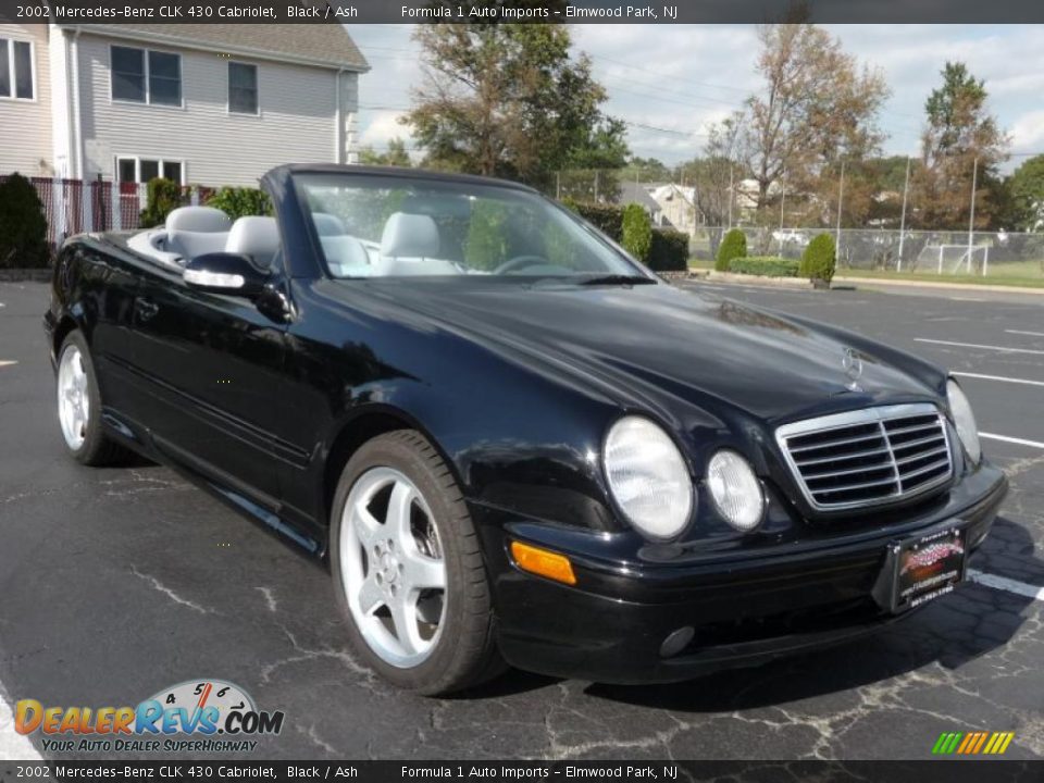 2002 Mercedes-Benz CLK 430 Cabriolet Black / Ash Photo #2