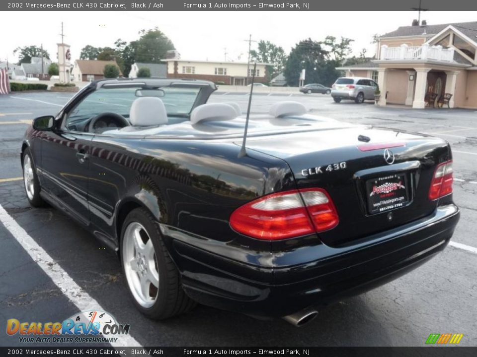 2002 Mercedes-Benz CLK 430 Cabriolet Black / Ash Photo #4